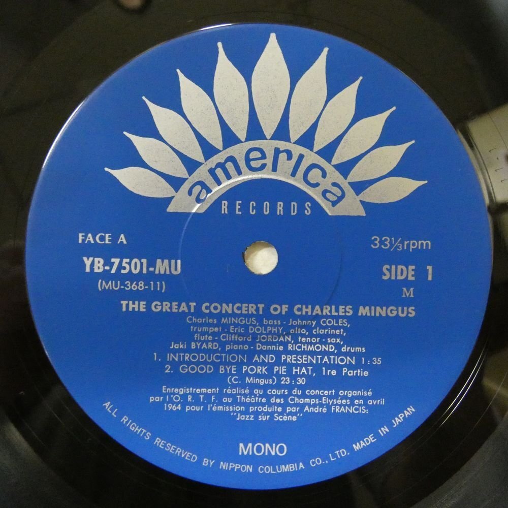 46072437;【国内盤/america/3LP/MONO/見開き/美盤】Charles Mingus / The Great Concert of Charles Mingusの画像3