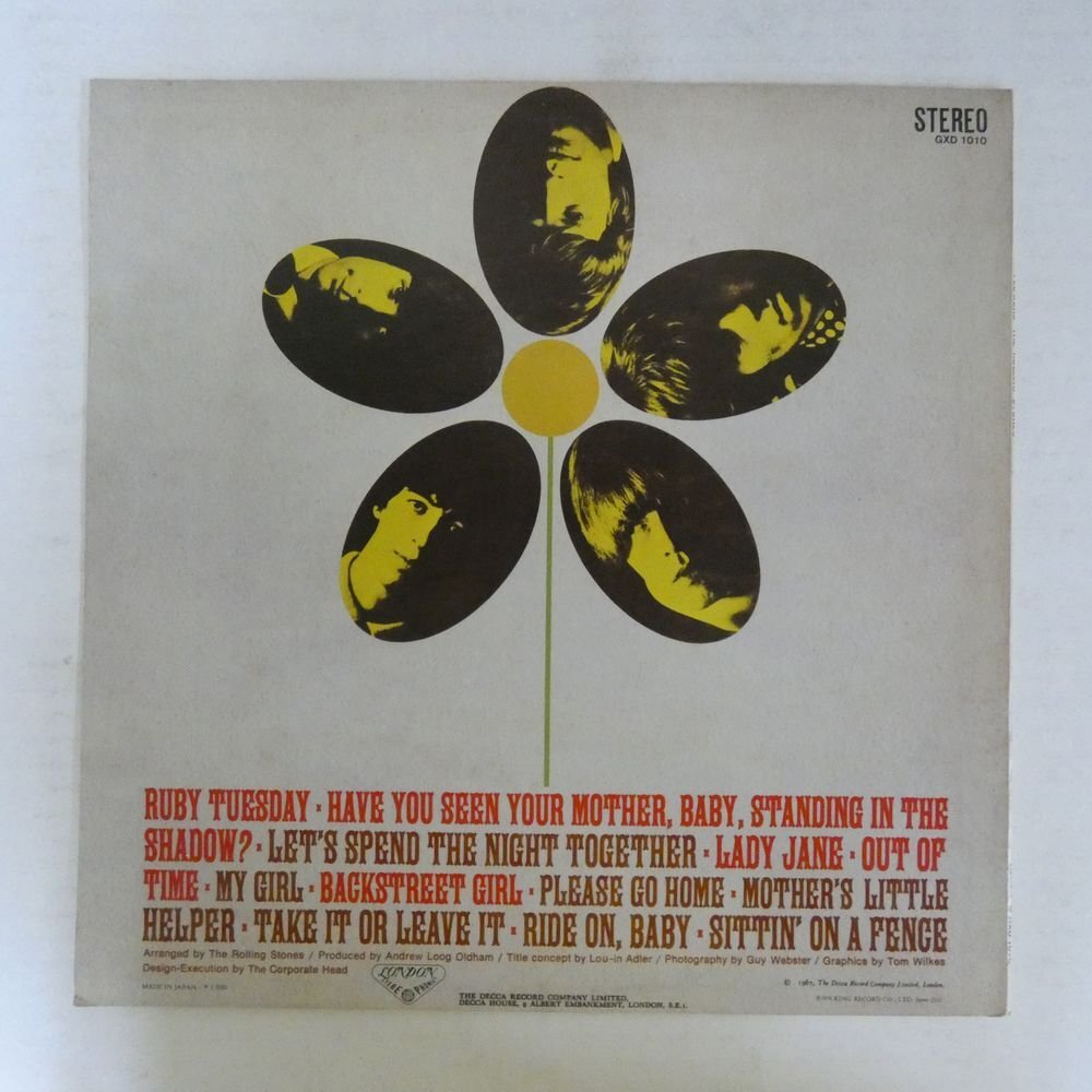 47056532;【国内盤】The Rolling Stones / Flowersの画像2