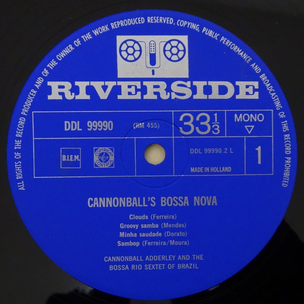 14030587;【Netherlandオリジナル/RIVERSIDE/MONO/コーティング/別ジャケ】Cannonball Adderley Sextet / Viva Cannonball!の画像3