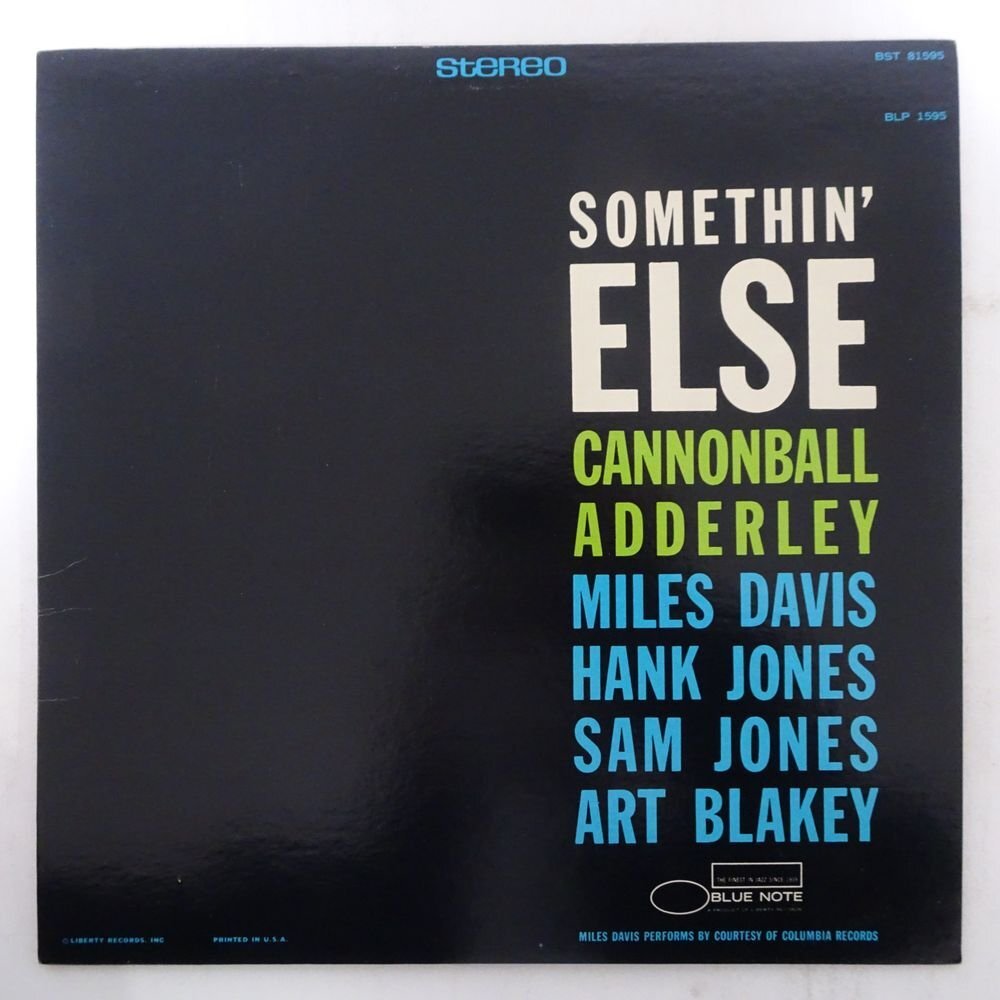 14030571;【US盤/BLUE NOTE/LIBERTY】Cannonball Adderley / Somethin' Elseの画像1