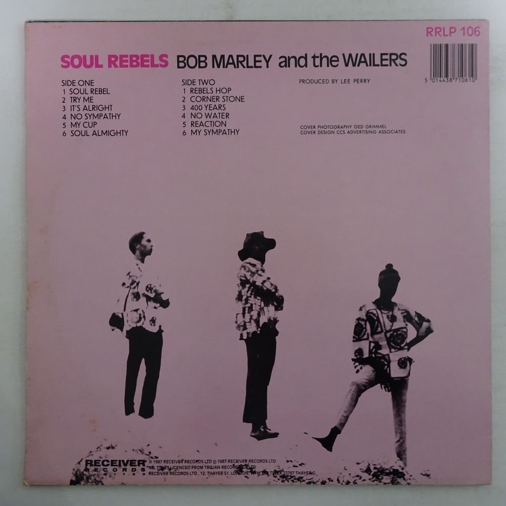 11186160;【UK盤/Receiver】Bob Marley And The Wailers / Soul Rebelsの画像2