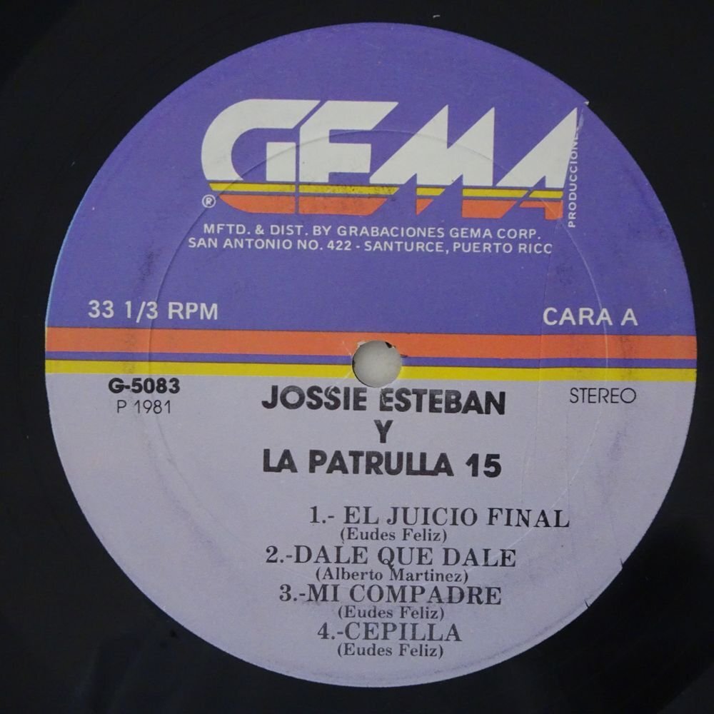 10025279;【Puerto Rico盤/シュリンク/LATIN】Jossie Esteban Y La Patrulla 15 / Estan Encendidosの画像3