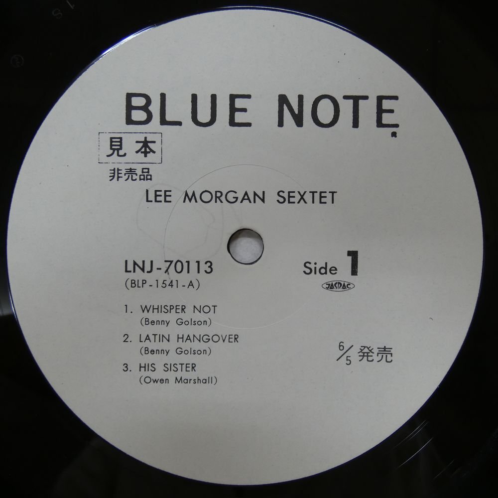 46072489;[ записано в Японии /BLUE NOTE/MONO/ промо белый этикетка / прекрасный запись ]Lee Morgan / Lee Morgan Sextet