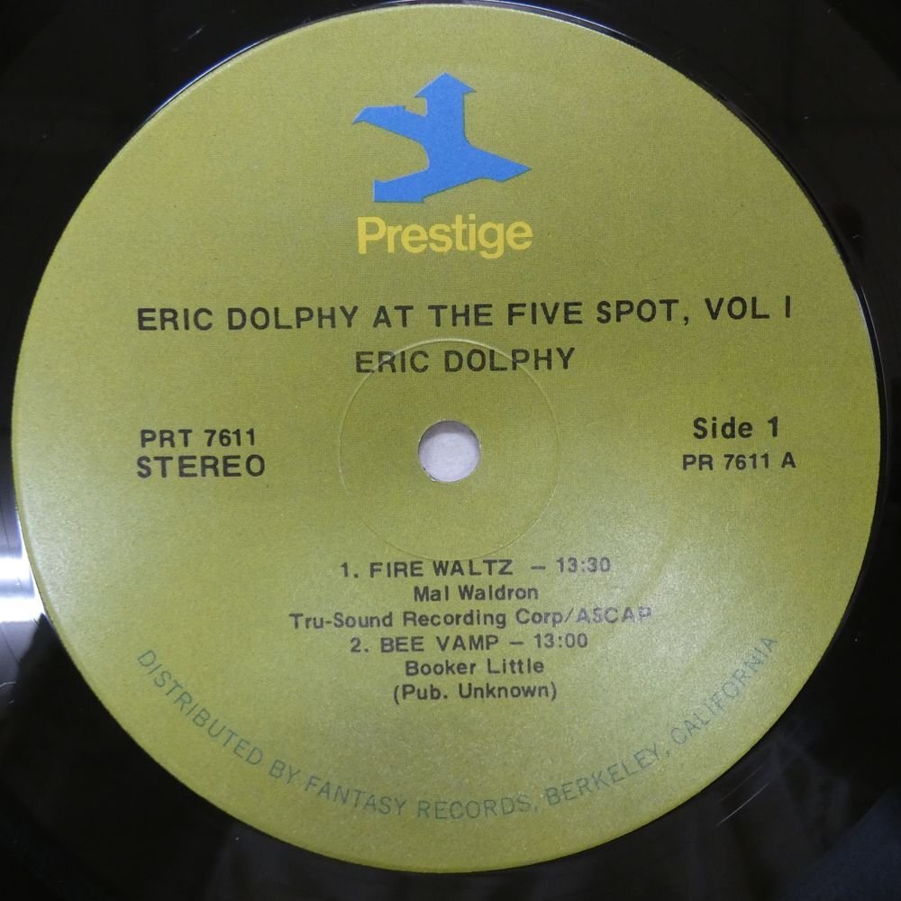 46072509;【US盤/Prestige/シュリンク】Eric Dolphy / At The Five Spot, Vol. 1の画像3