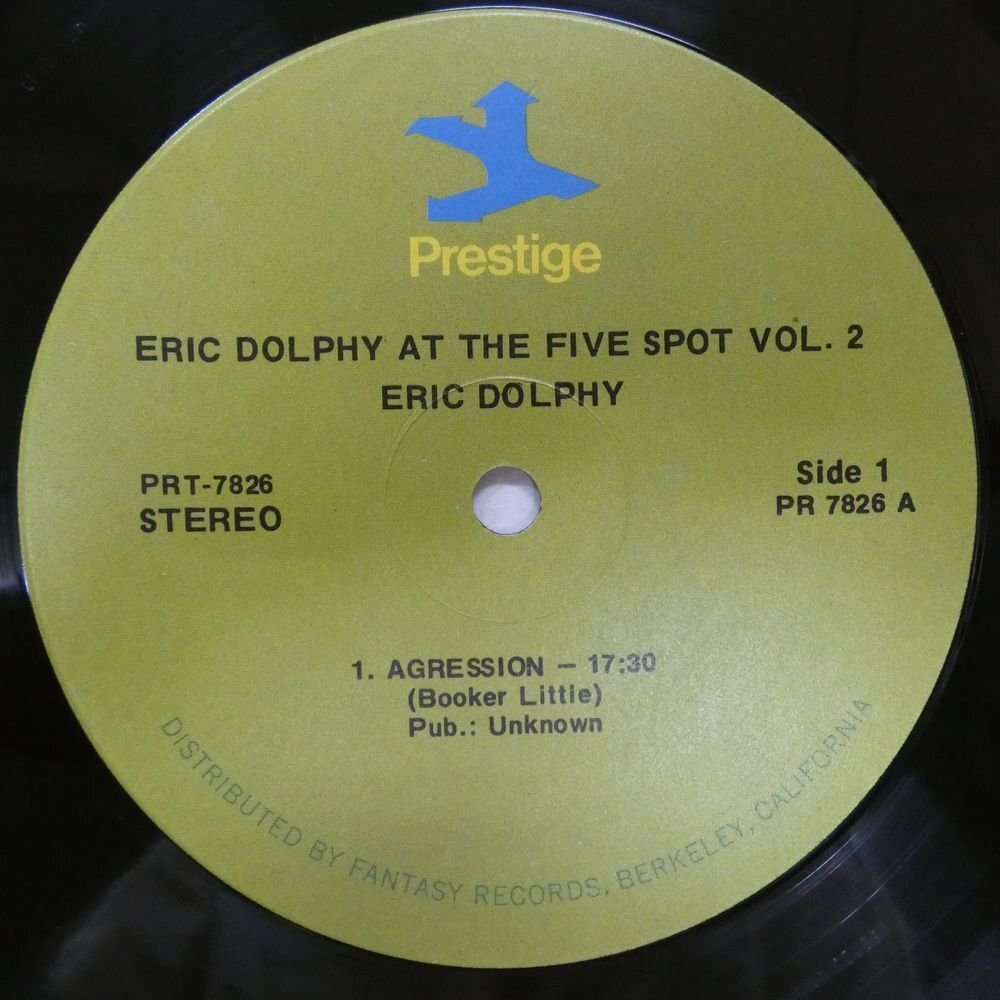 46072504;【US盤/Prestige/VAN GELDER刻印】Eric Dolphy / At The Five Spot Volume 2の画像3