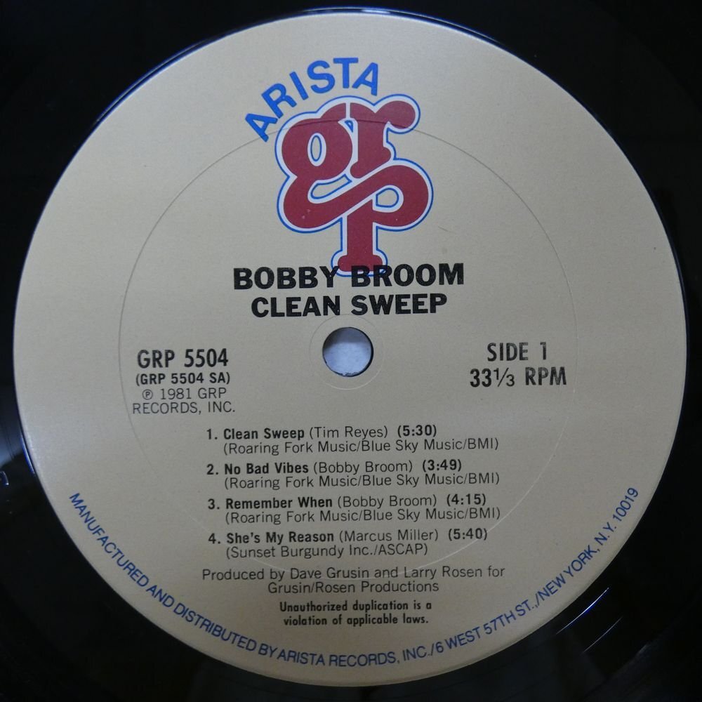 46072566;【US盤】Bobby Broom / Clean Sweepの画像3