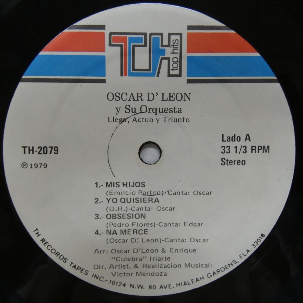 46072647;【US盤/Latin/シュリンク】Oscar D'Leon Y Su Orquesta / ...Llego...Actuo...Y...Triunfo..!の画像3