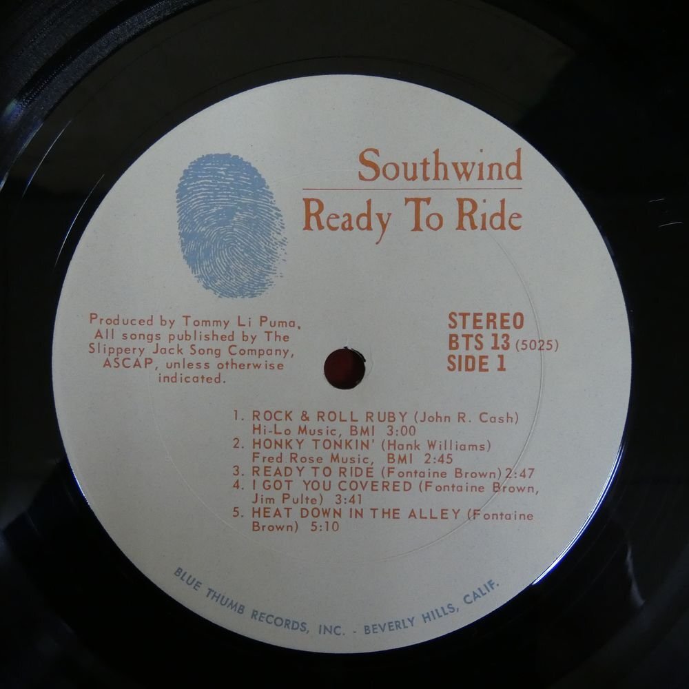 46072780;【US盤/見開き】Southwind / Ready To Rideの画像3