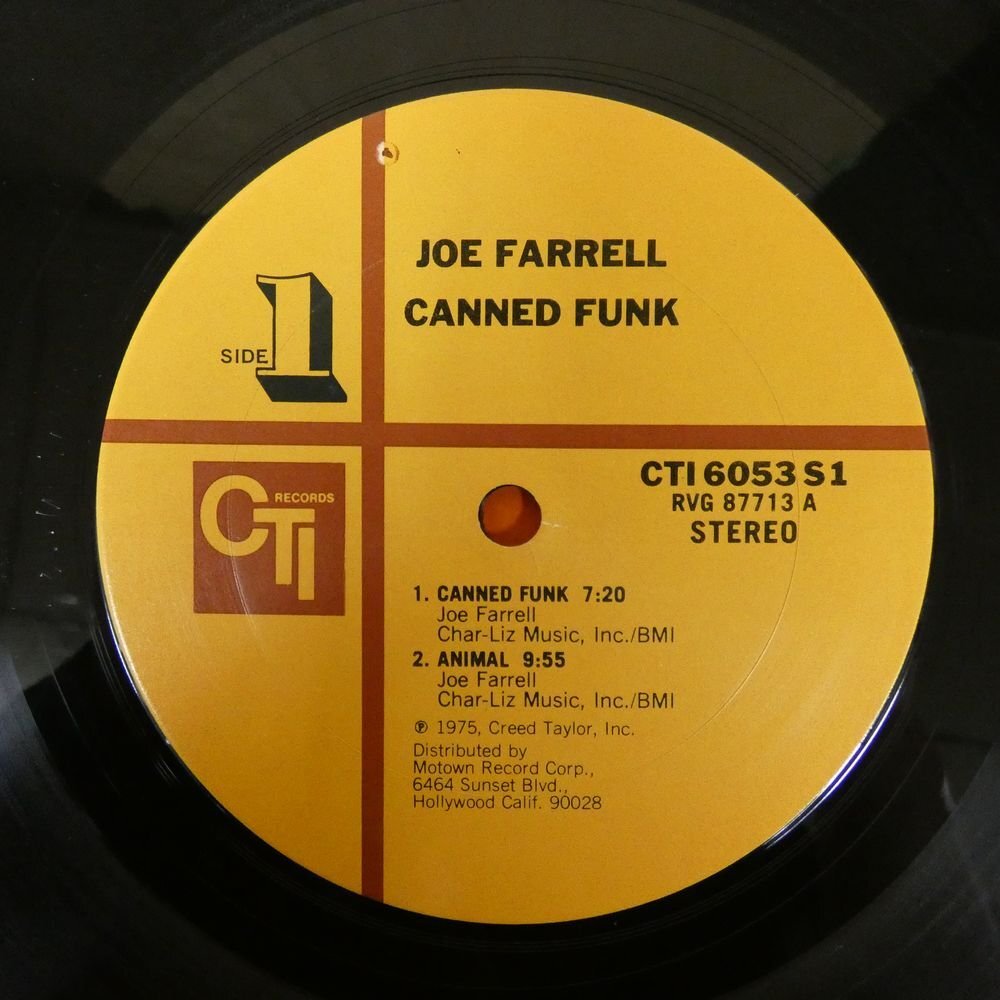 46072789;【US盤/CTI/VAN GELDER刻印/コーティングジャケ/見開き】Joe Farrell / Canned Funkの画像3