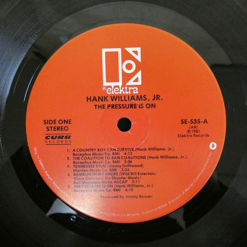46072824;【US盤】Hank Williams, Jr. / The Pressure Is Onの画像3