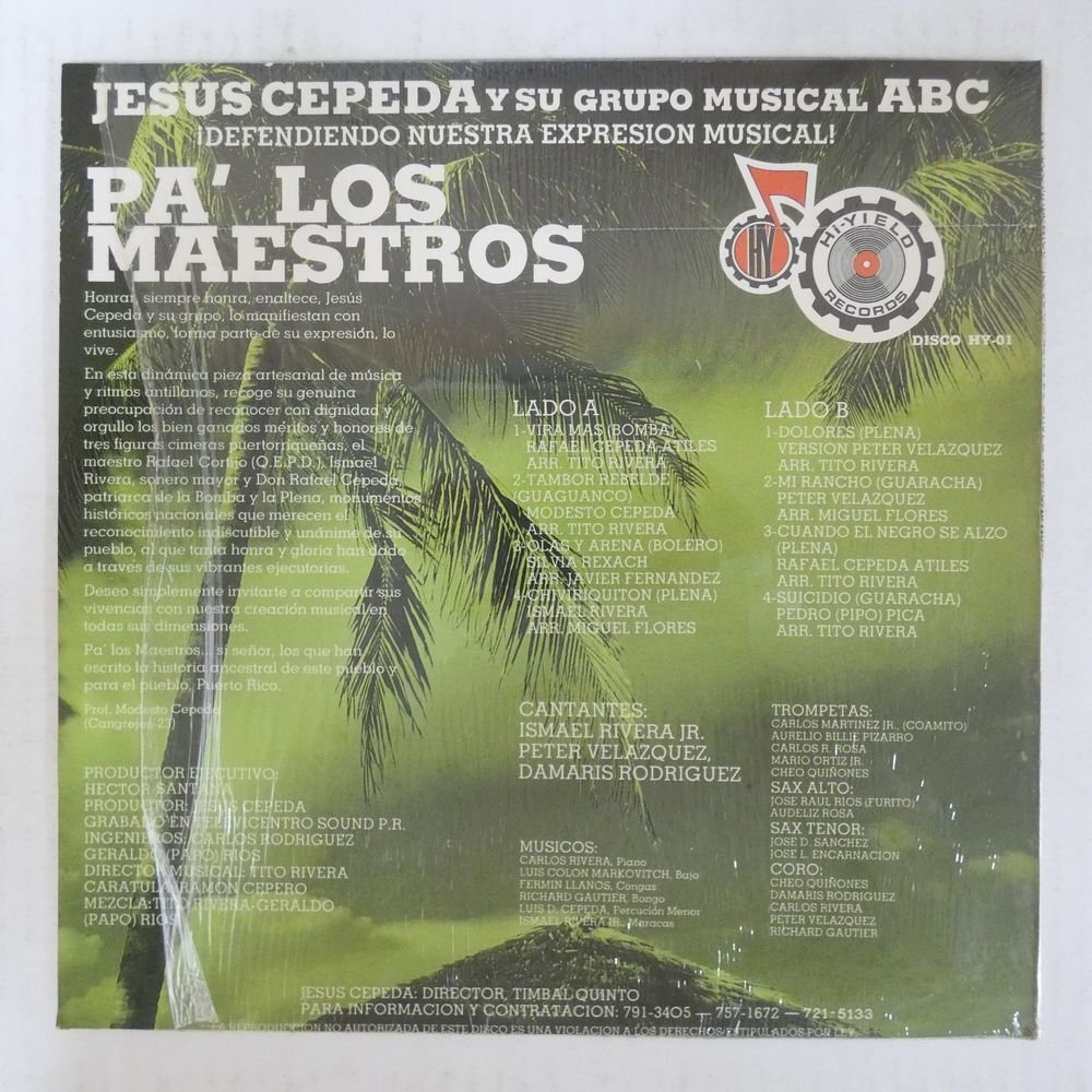 46072871;【Puerto Rico盤/Latin/シュリンク】Jesus Cepeda Y Su Grupo Musical ABC / Pa´ Los Maestrosの画像2