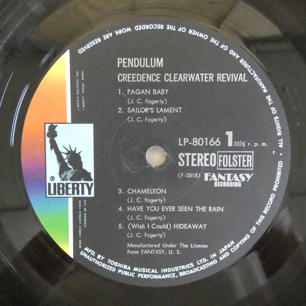 47056876;【国内盤/見開き】Creedence Clearwater Revival = C. C. R. / Pendulum ペンデュラムの画像3