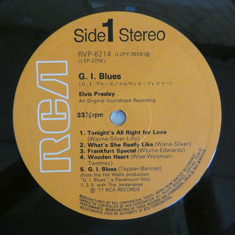 47056918;【国内盤】Elvis Presley / G. I. Bluesの画像3