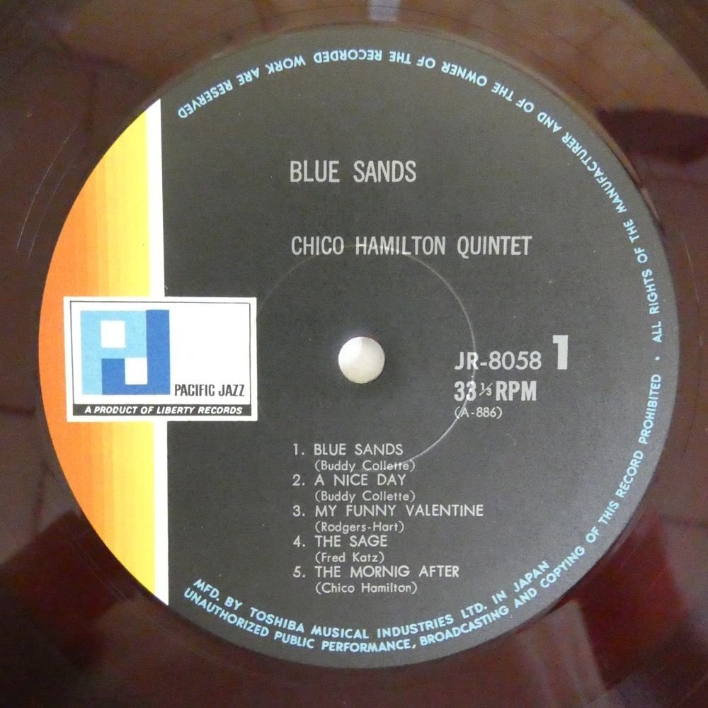 47056975;【国内盤/PacificJazz/赤盤】The Chico Hamilton Quintet / Blue Sandsの画像3