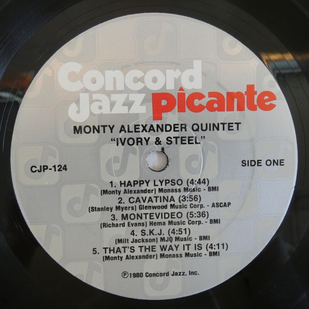 47057024;【US盤/ConcordJazzPicante】The Monty Alexander Quintet / Ivory & Steelの画像3