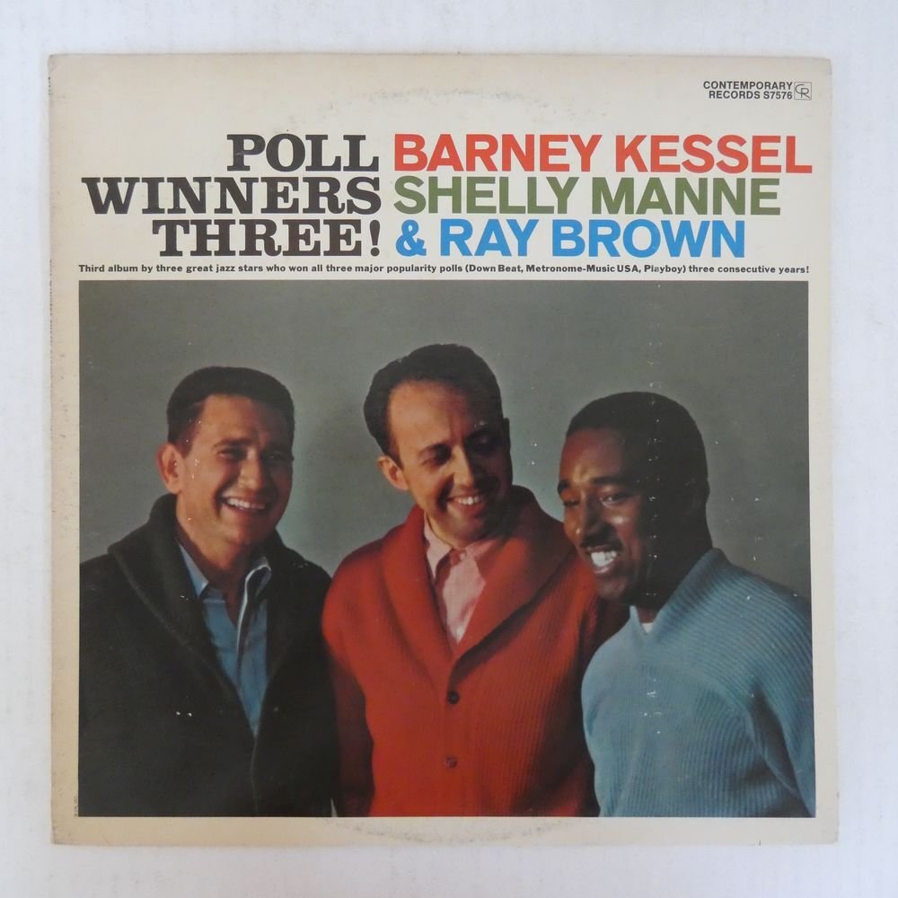 47057100;【US盤/Contemporary】Barney Kessel, Shelly Manne & Ray Brown / Poll Winners Three!_画像1