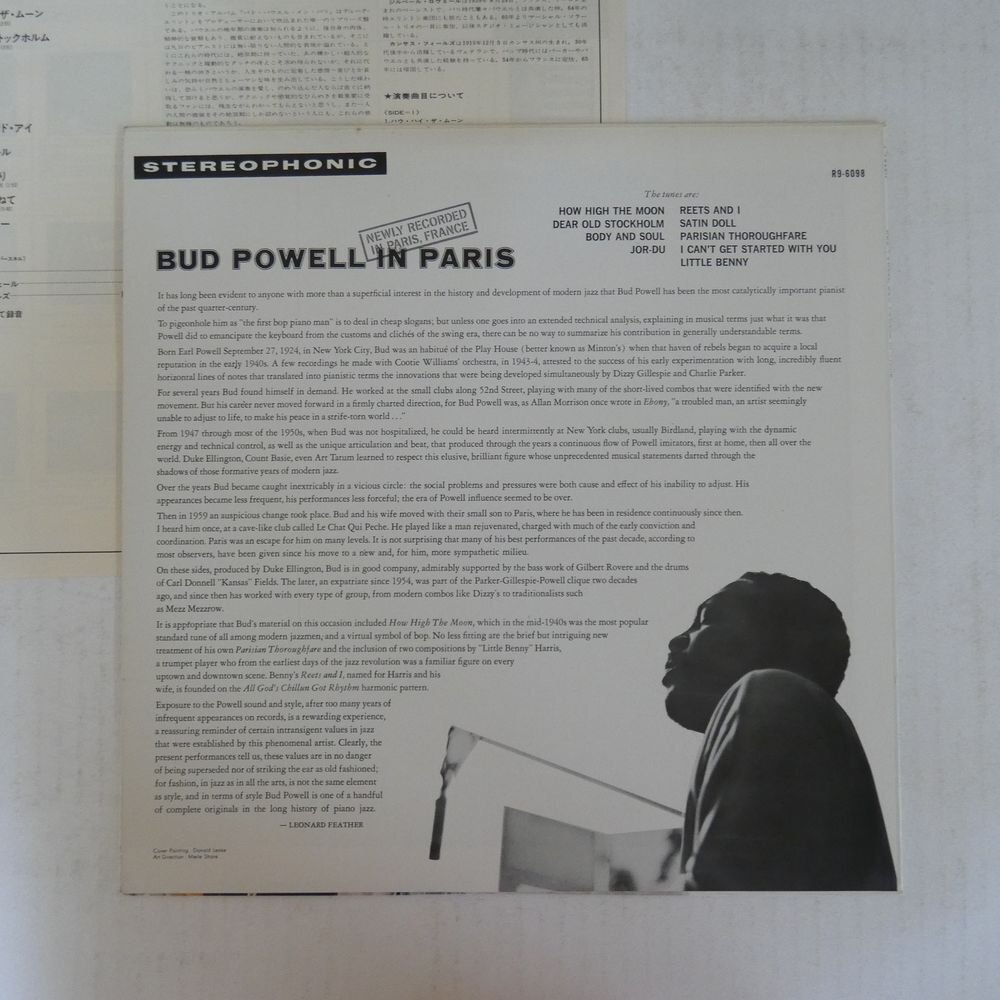 47057097;【国内盤】Bud Powell / Bud Powell in Parisの画像2