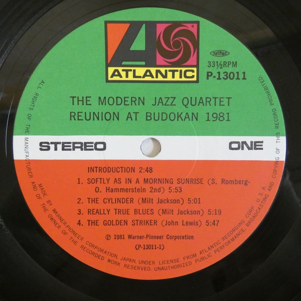 47057202;【帯付/美盤】The Modern Jazz Quartet / Reunion at Budokan 1981の画像3