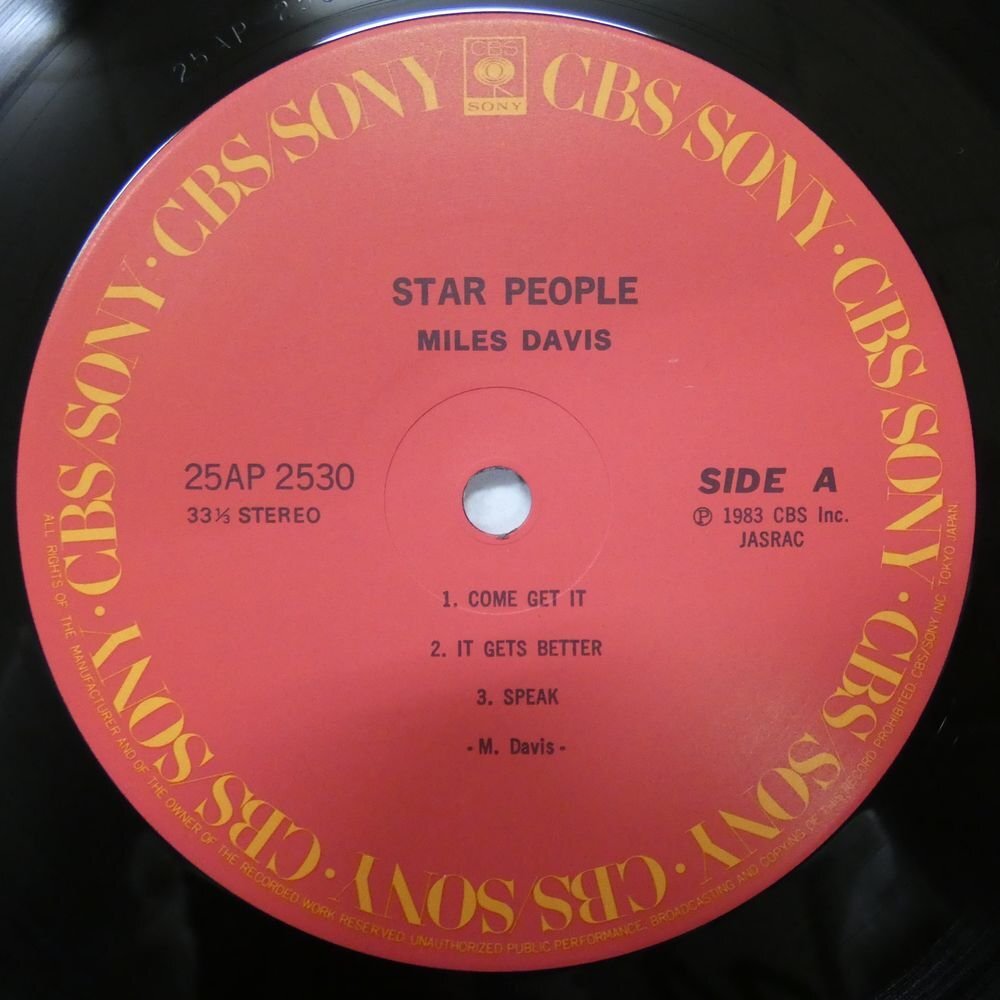 47057485;【国内盤/美盤】Miles Davis / Star People_画像3