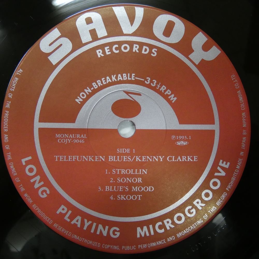 47057492;【帯付/Savoy/MONO】Kenny Clarke / Telefunken Bluesの画像3