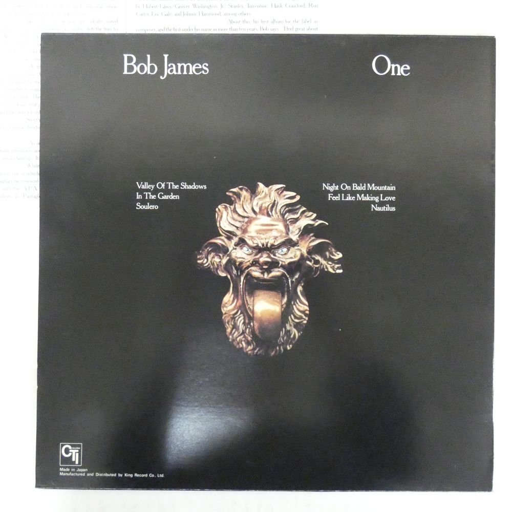 46073023;【国内盤/CTI/美盤】Bob James / One はげ山の一夜_画像2