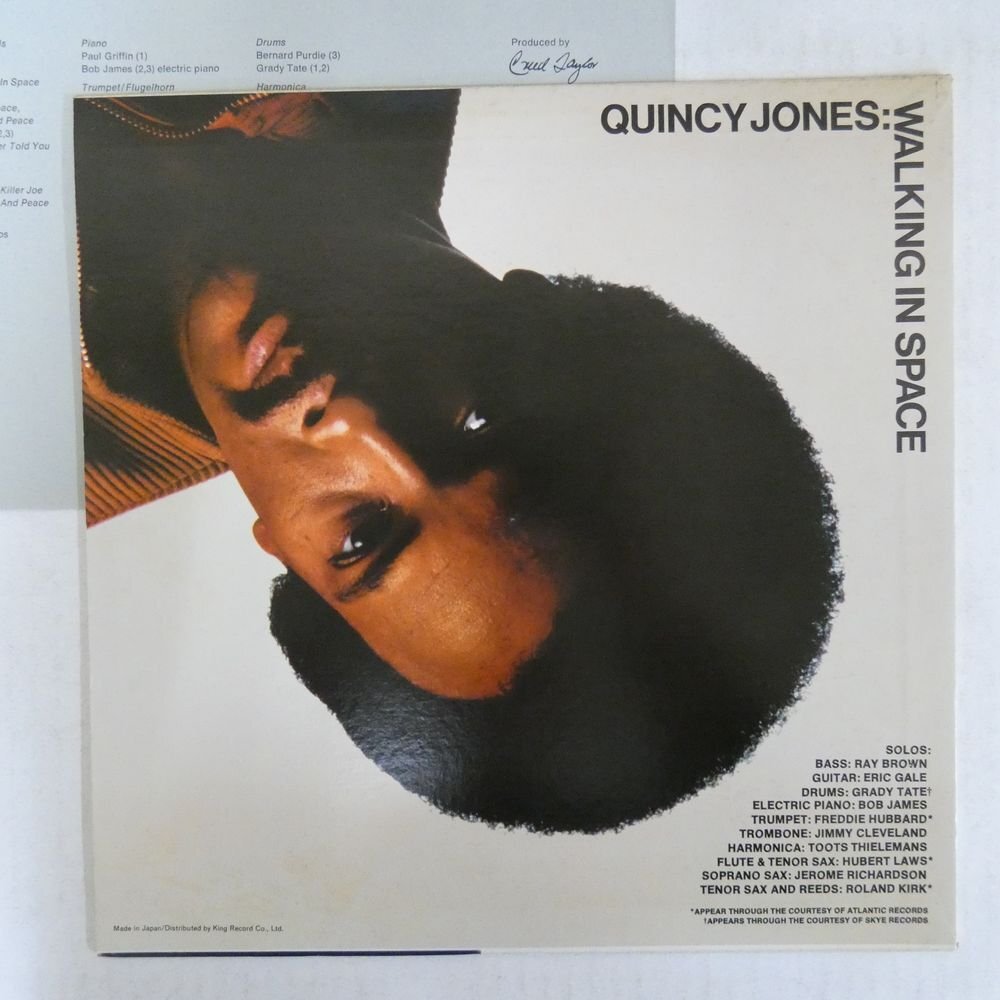 46073060;【国内盤/美盤】Quincy Jones / Walking In Spaceの画像2