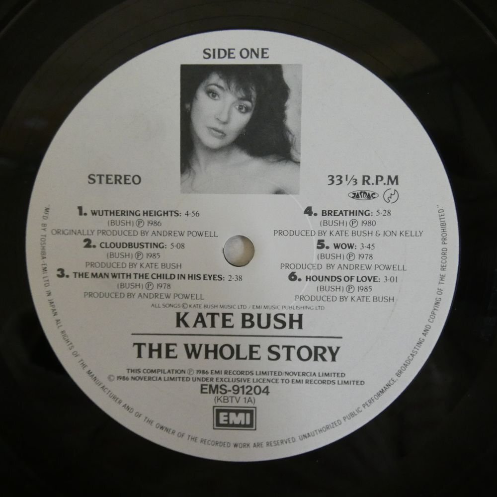 46073255;【国内盤/見開き/美盤】Kate Bush / The Whole Story ストーリーの画像3