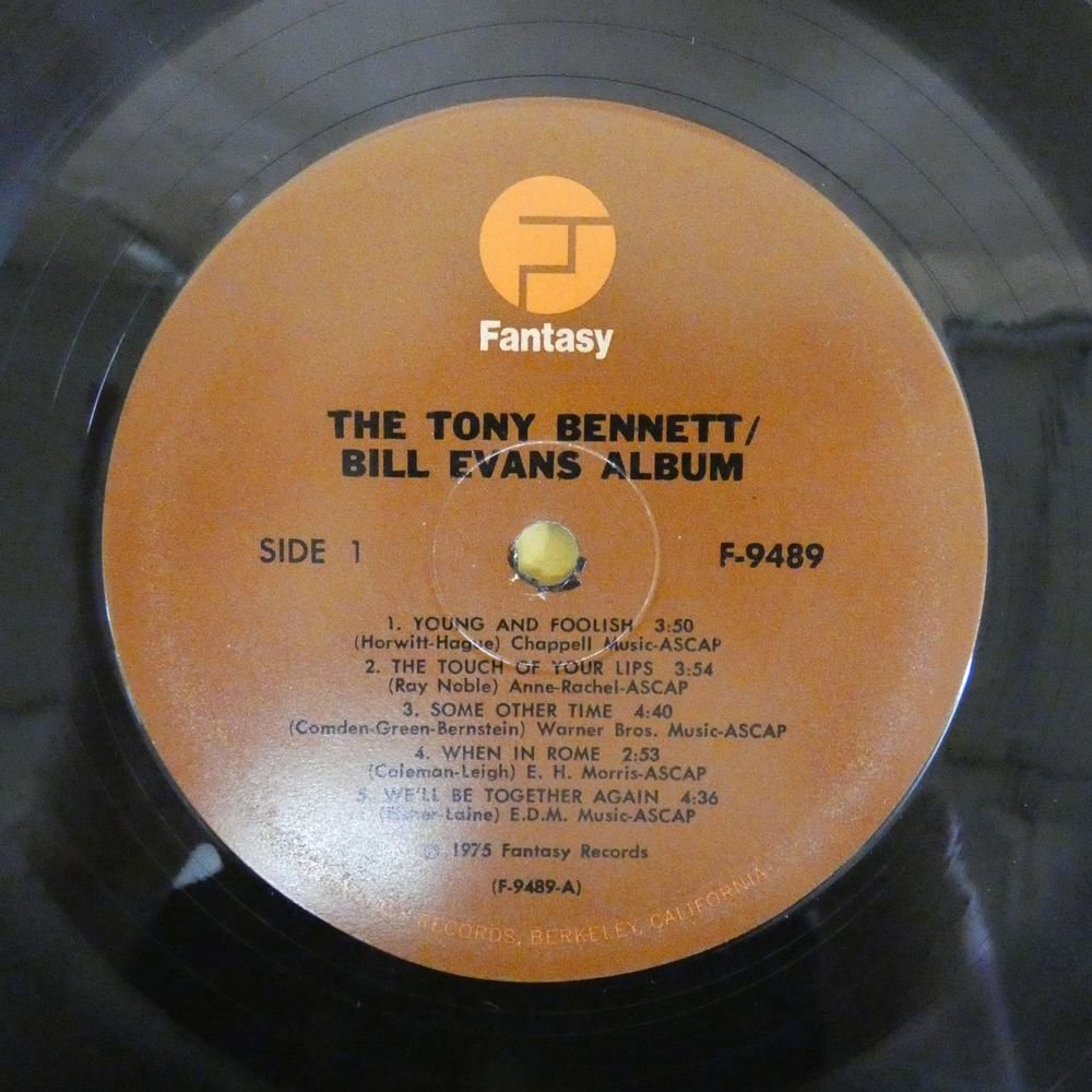 46073336;【US盤/Fantasy】Tony Bennett / Bill Evans / The Tony Bennett Bill Evans Albumの画像3