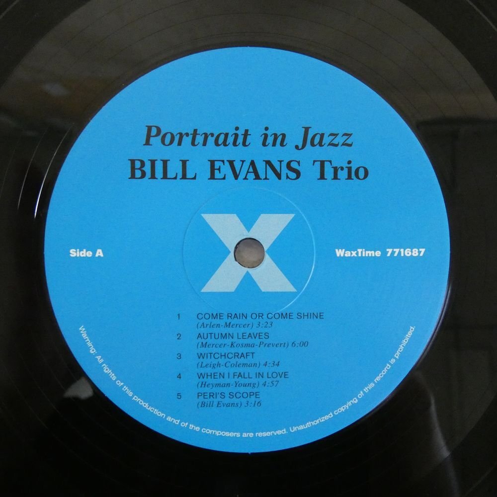 46073302;【Europe盤/WaxTime/高音質180g重量盤/DMM/美盤】Bill Evans Trio / Portrait In Jazzの画像3