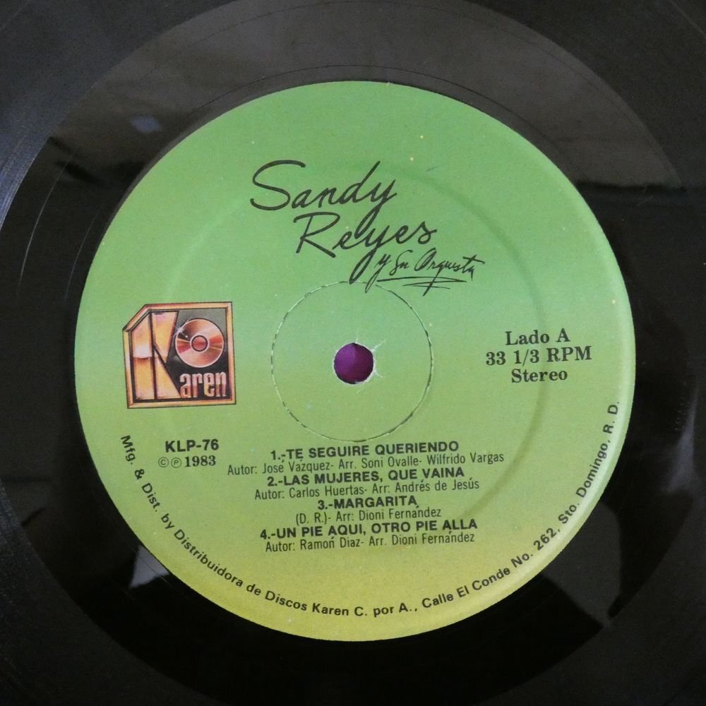 46073420;【DominicanRepublic盤/Latin】Sandy Reyes Y Su Orquesta / S・Tの画像3