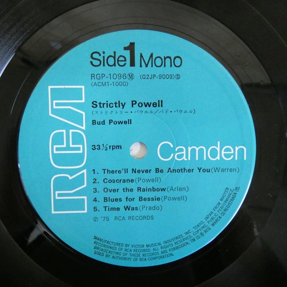 46073001;【国内盤/RCA/MONO/美盤】The Bud Powell Trio / Strictly Powellの画像3