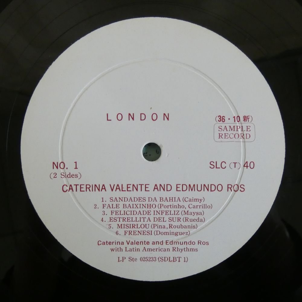 47057569;【国内盤/プロモ白ラベル】/ペラジャケCaterina Valente and Edmundo Ros / S.T._画像3