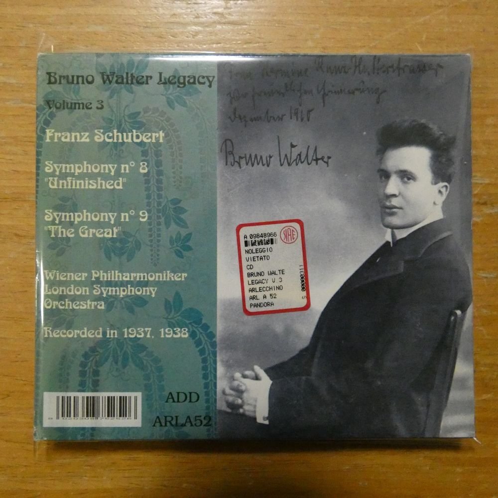 8020308752526;【CD/ARLECCHINO】Walter / Bruno Walter Legacy Volume 3(ARLA52)の画像2