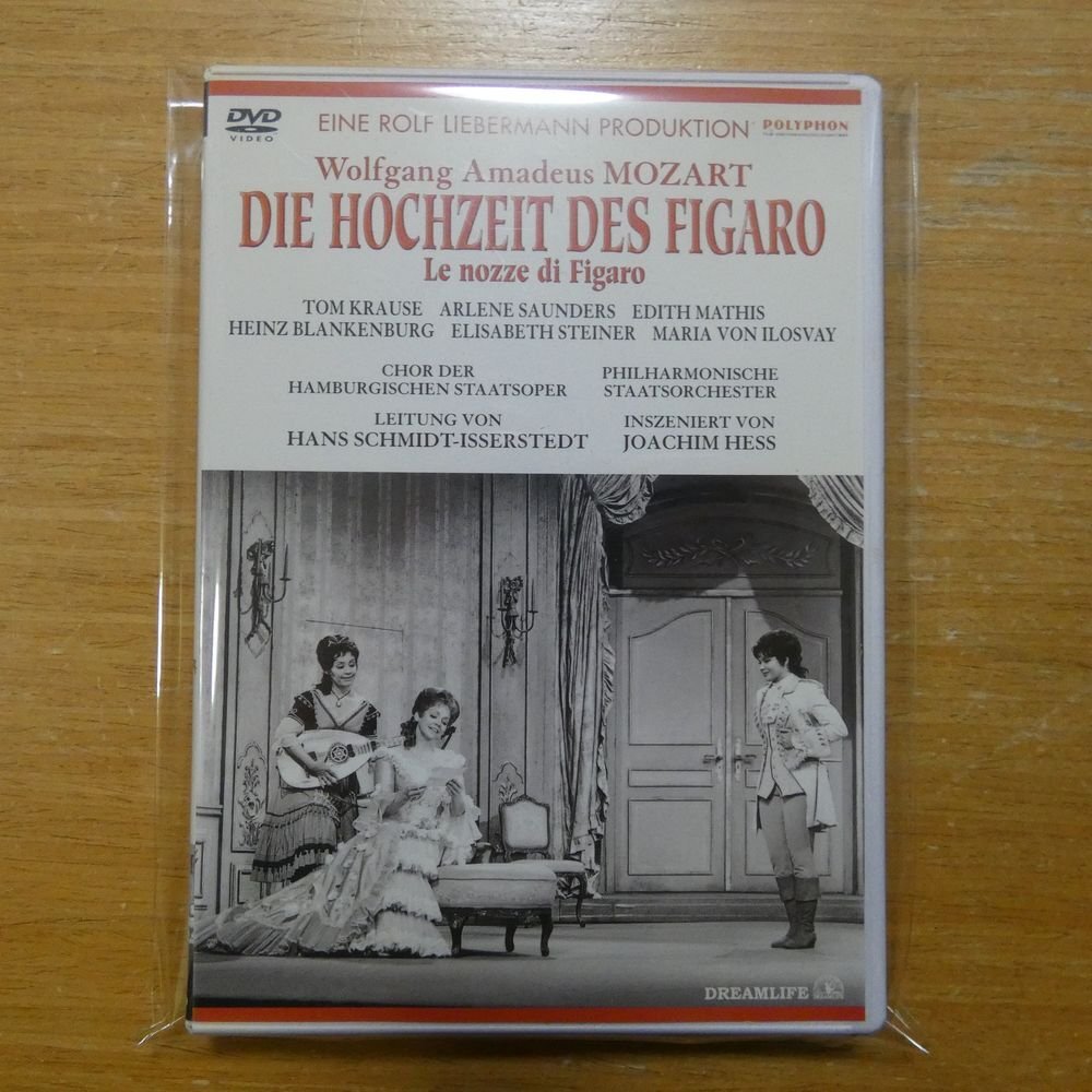 4532104000991;【DVD】クラウゼ、ソーンダーズ、ブランケンブルク、他 / モーツァルト：歌劇《フィガロの結婚》4幕(DLVC1099)_画像1