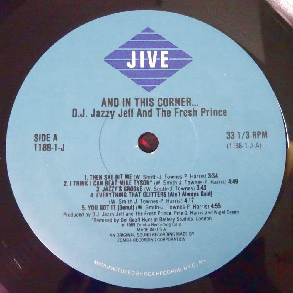 11186625;【ほぼ美盤/US盤/LP】D.J. Jazzy Jeff & The Fresh Prince / And In This Corner..._画像3