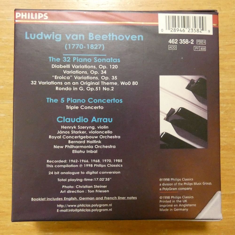 41097777;【24bit/14CDBOX/独盤】ARRAU / BEETHOVEN:THE COMPLETE PIANO SONATAS&CONCERTOS