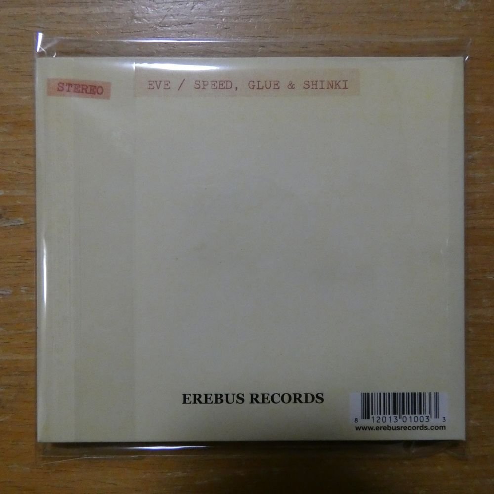 812013010033;【CD】SPEED GLUE&SHIMKI-EVE / S・T　ERCD-001_画像2