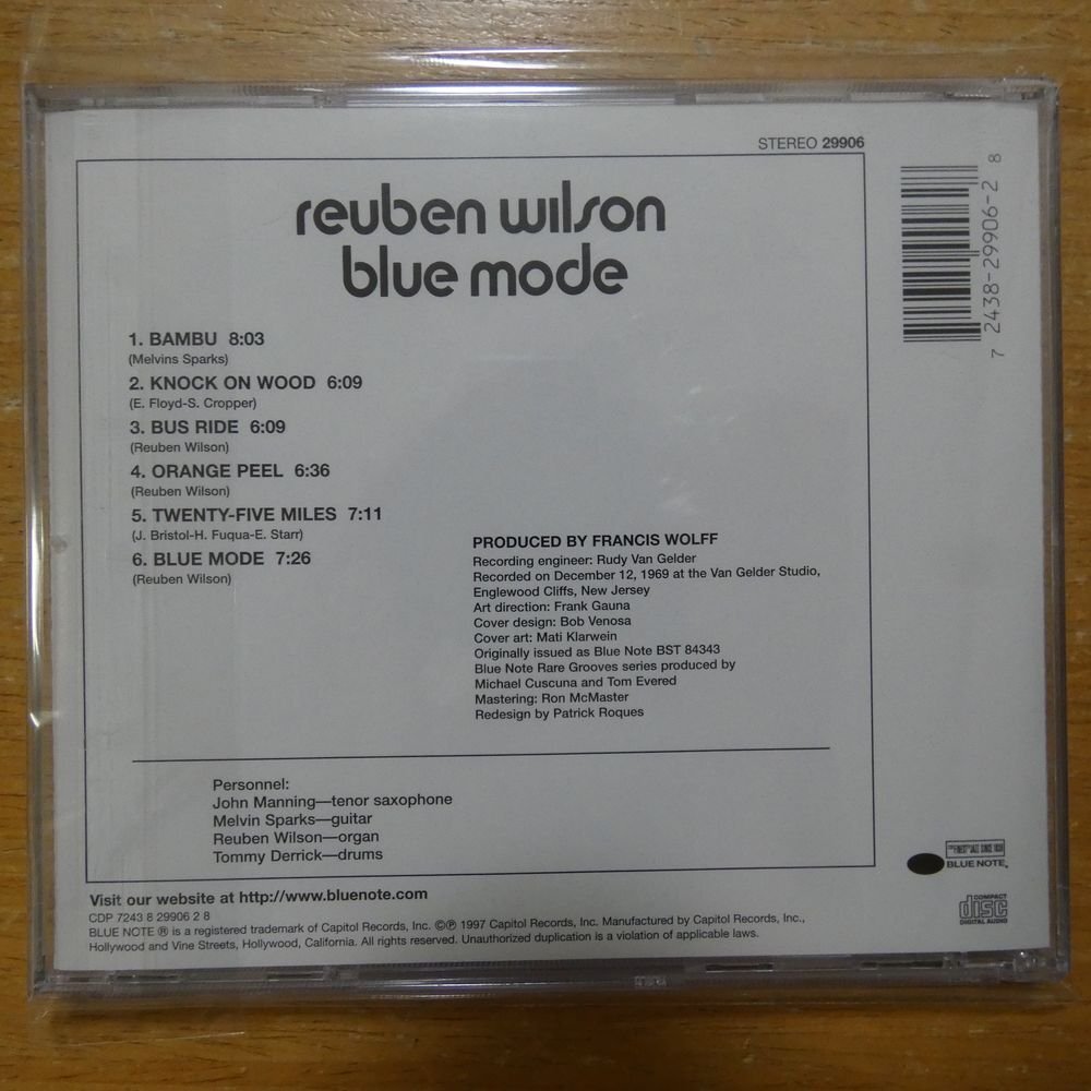 724382990628;【CD】REUBEN WILSON / BLUE MODE CDP-724382990628の画像2