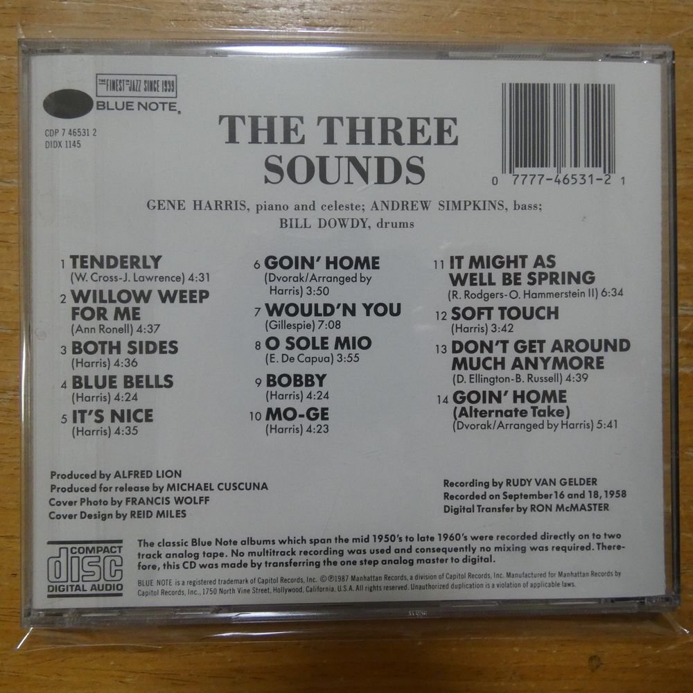 077774653121;【CD】The Three Sounds / S・T CDP-7465312の画像2