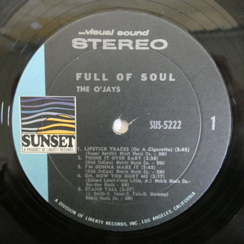 46073453;【US盤/シュリンク/美盤】The O'Jays / Full Of Soulの画像3