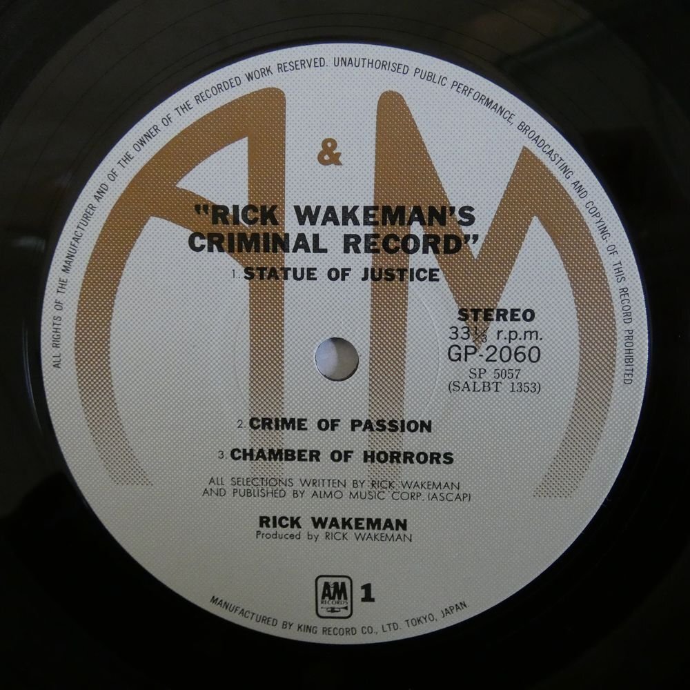 46073579;【帯付】Rick Wakeman / Rick Wakeman's Criminal Recordの画像3