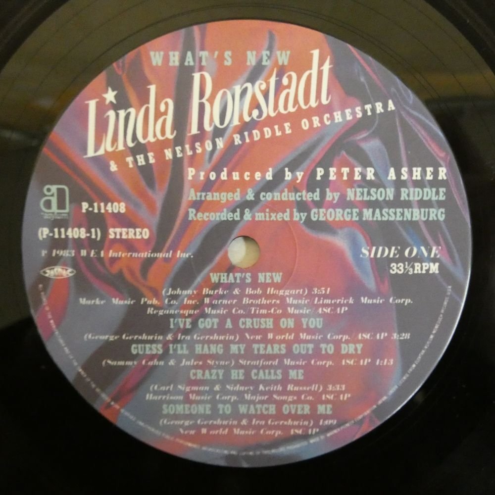 46073558;【帯付/美盤】Linda Ronstadt & The Nelson Riddle Orchestra / What's Newの画像3