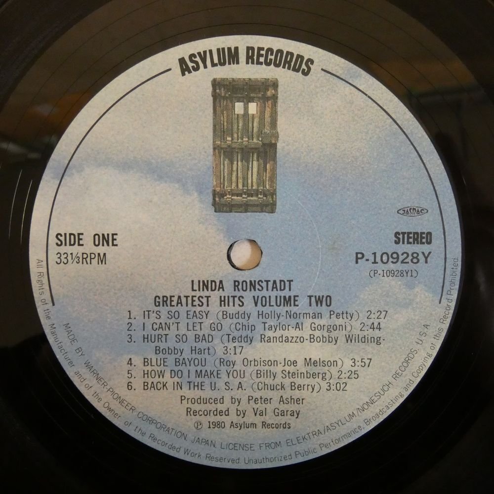 46073560;【帯付/見開き/美盤】Linda Ronstadt / Greatest Hits Volume Two ヒロインの画像3