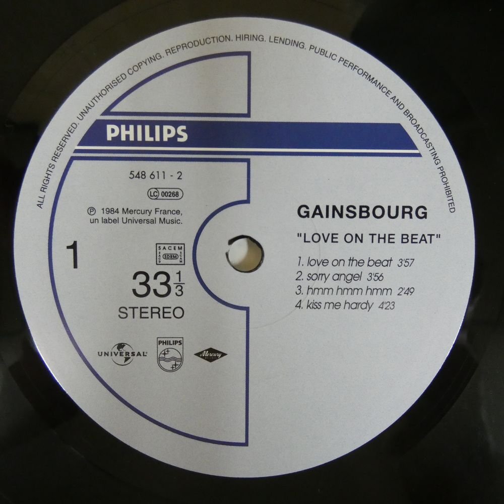 46073826;【France盤/限定シリアルNo./美盤】Serge Gainsbourg / Love On The Beatの画像3