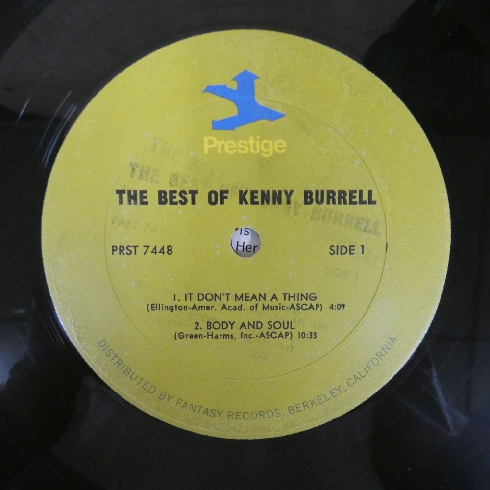 46073951;【US盤/Prestige】Kenny Burrell / The Best Of Kenny Burrellの画像3