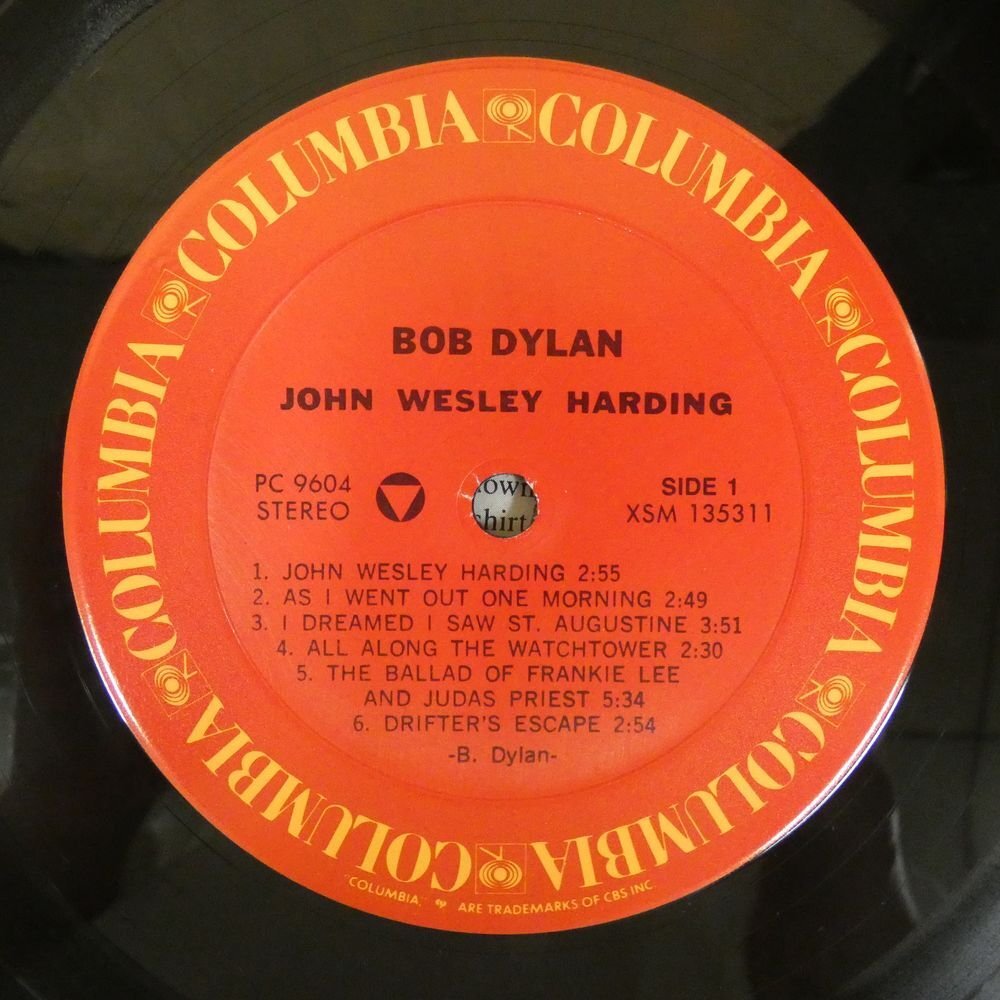 46073893;【US盤/シュリンク/美盤】Bob Dylan/John Wesley Hardingの画像3