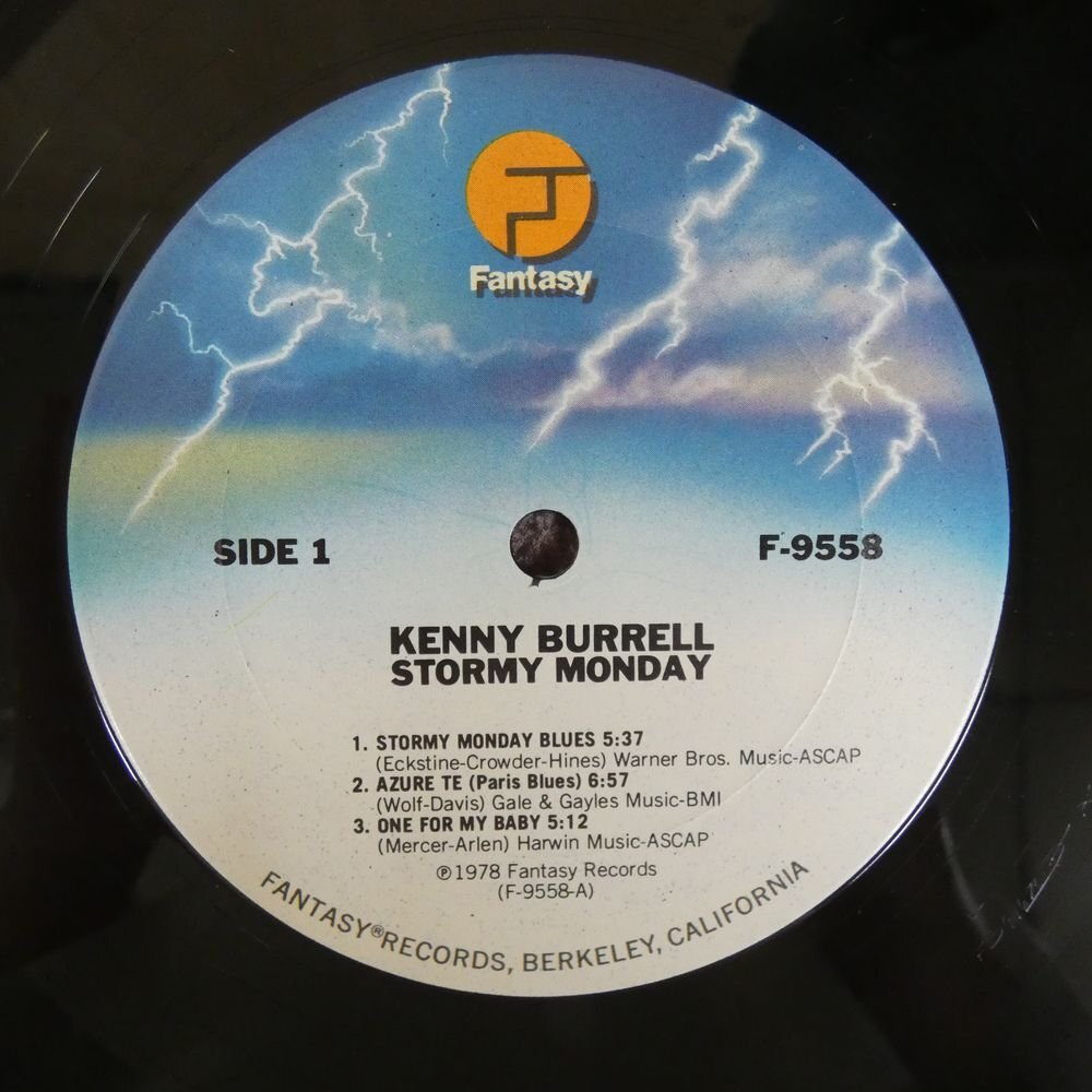 46073948;【US盤/Fantasy】Kenny Burrell / Stormy Mondayの画像3