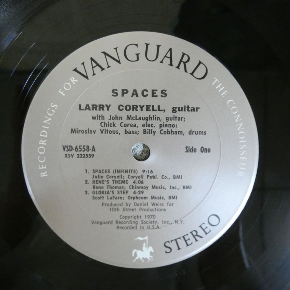 46073947;【US盤/VANGUARD】Larry Coryell / Spacesの画像3