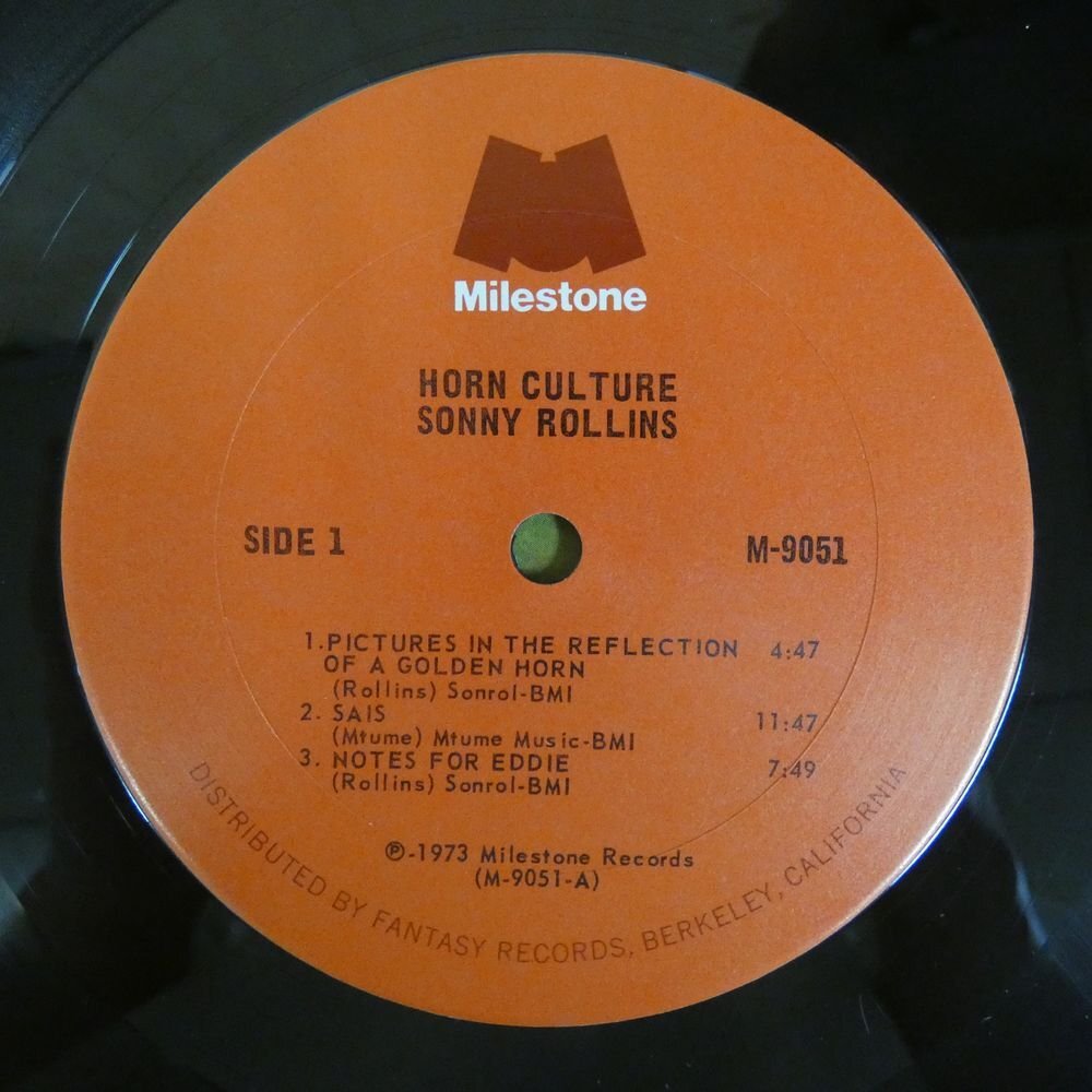 46073936;【US盤/Milestone】Sonny Rollins / Horn Cultureの画像3