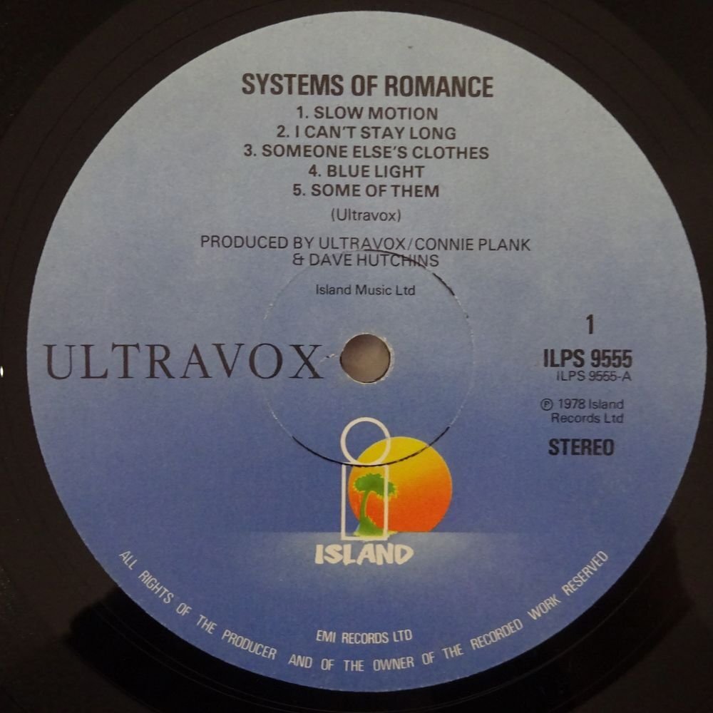 11186692;【UKオリジナル/マト両面1U/フルコーティングジャケ】Ultravox / Systems Of Romanceの画像3